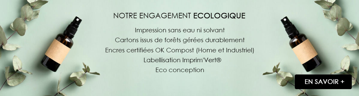 Notre engagement écologique - smilepack.fr - impression, packaging sur mesure et emballage personnalisé