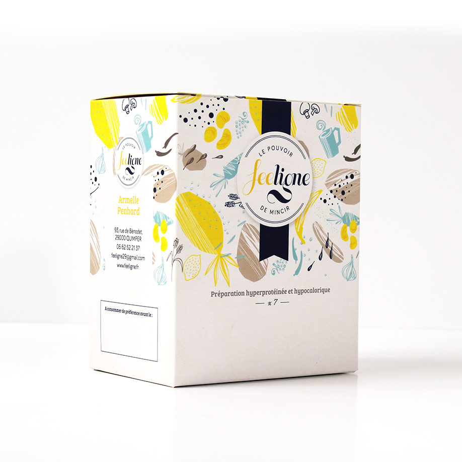 Boîte carton (A6021) à fond automatique - Emballage produit - fabrication française