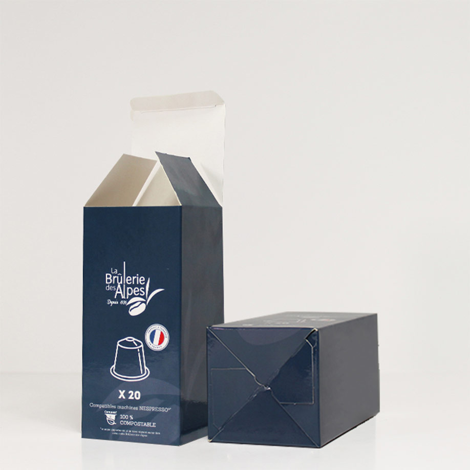 Boîte carton (A6021) à fond automatique - Emballage produit - impression personnalisée