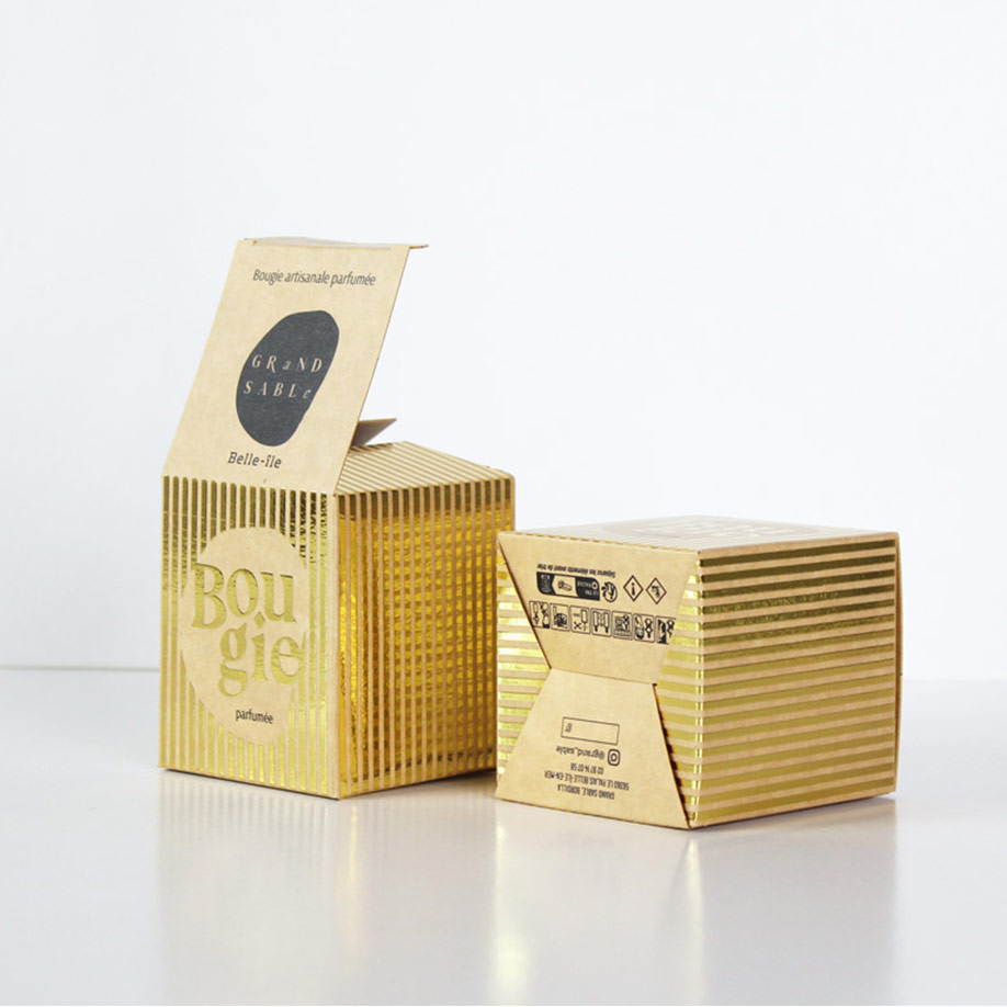 Boîte carton fond semi-auto (A5520) - Emballage produit - impression personnalisée