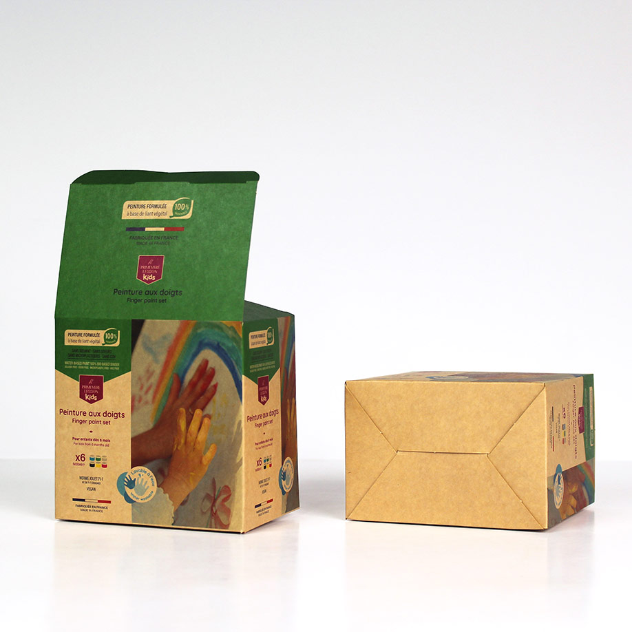 Boîte carton fond semi-auto (A5520) avec verrou - Emballage produit - fabrication française