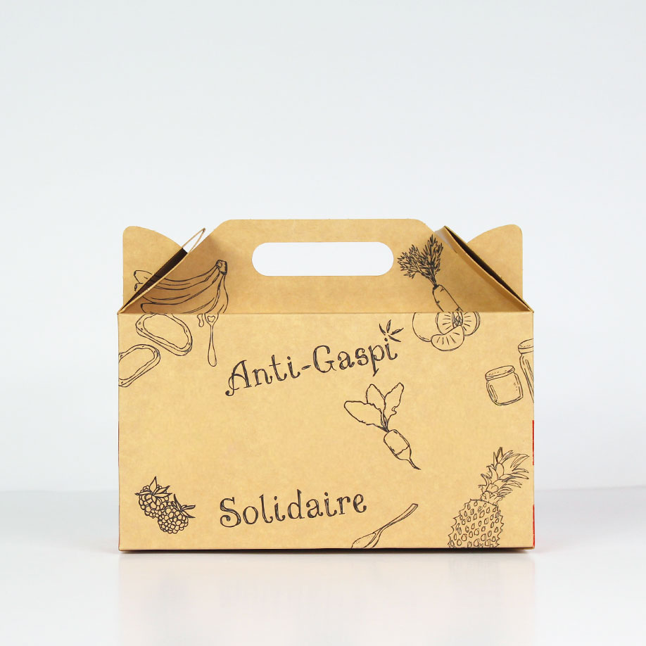 Boite poignée (A5522) fond semi-auto - Emballage produit - fabrication française