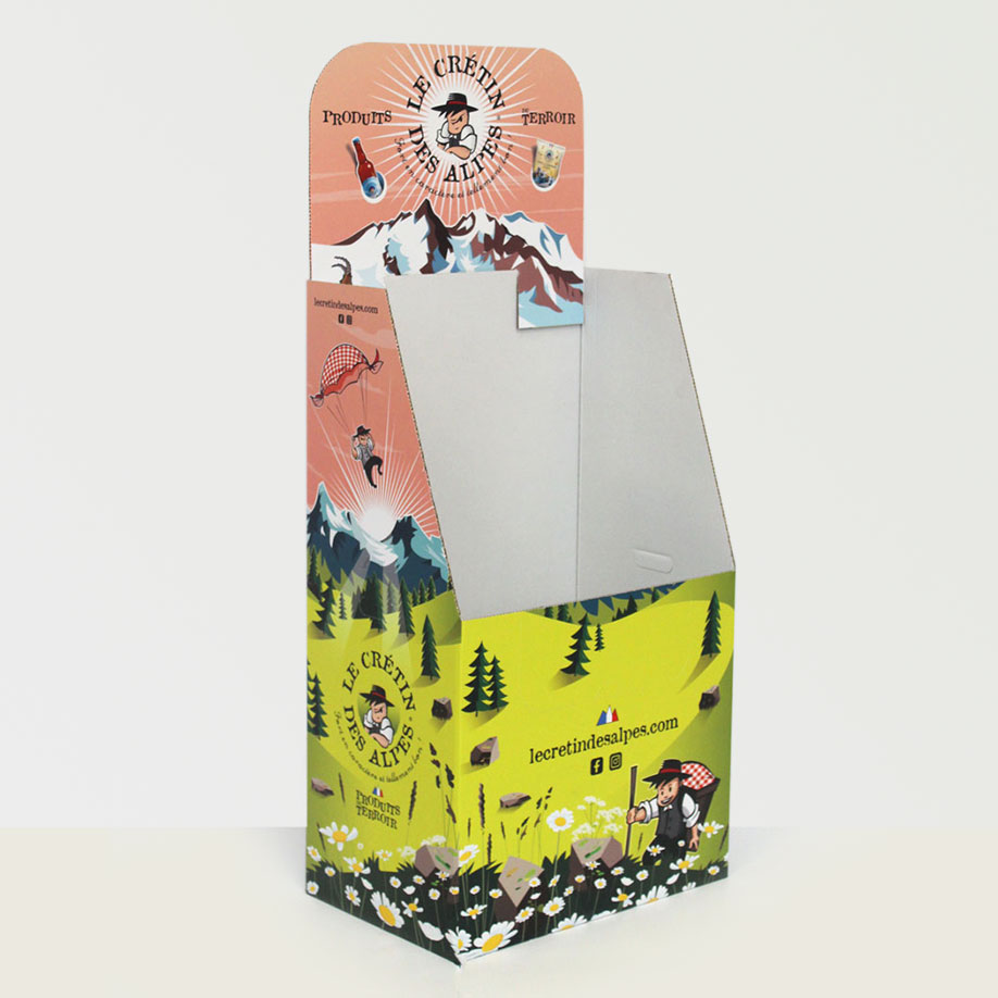 PLV box 1/4 palette AURIS - Présentoir PLV carton - prototype remboursé