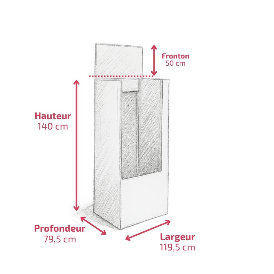 PLV box palette MONT-BLANC - Présentoir PLV carton - packaging en ligne