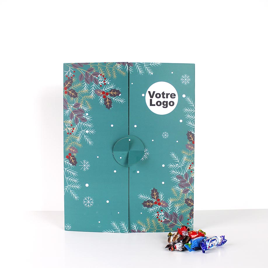 Calendrier de l'Avent Couverture - Packaging de noël - packaging en ligne