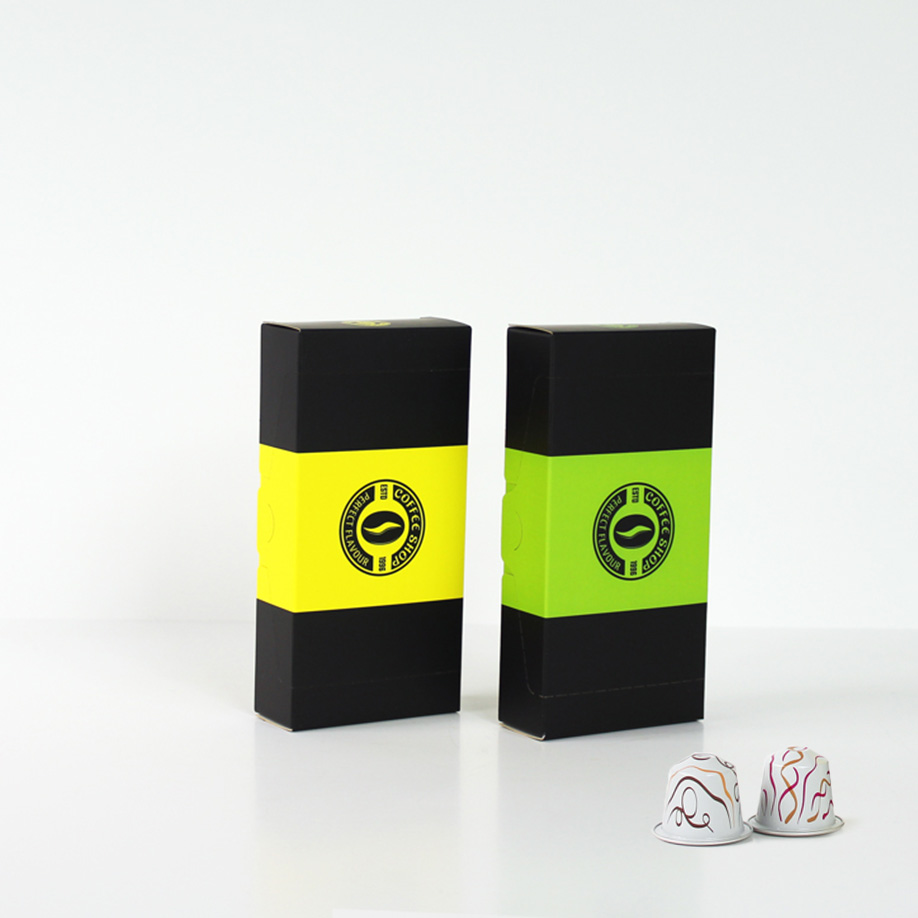 Coffret 10 dosettes de café - Emballages café et thé - impression personnalisée