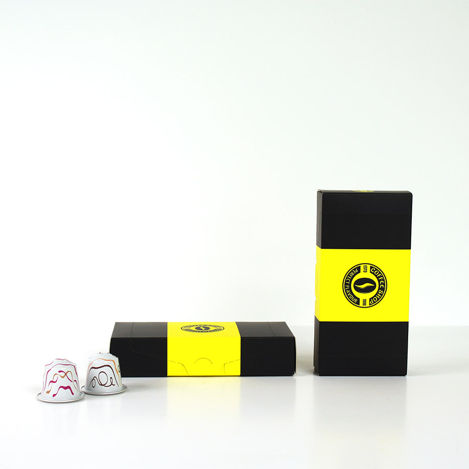 Coffret 10 dosettes de café - Emballages café et thé - packaging en ligne