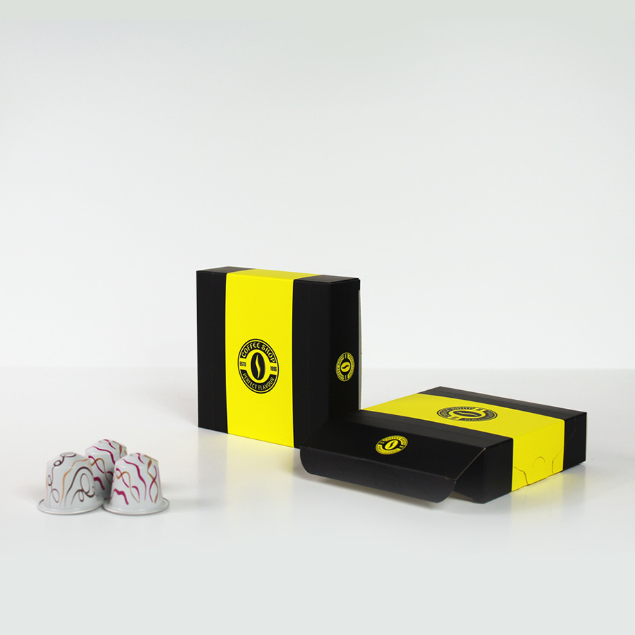 Coffret 12 dosettes de café - Emballages café et thé - prototype remboursé