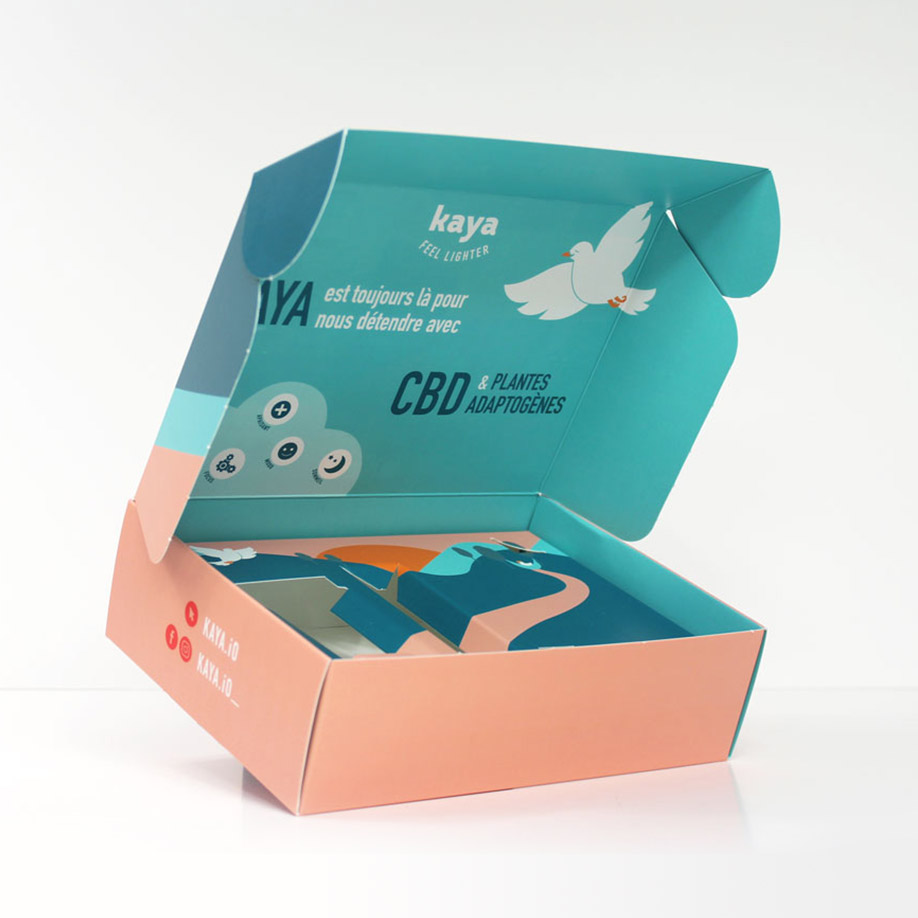 Coffret carton sur-mesure à oreilles (B2151) - Emballage produit - impression personnalisée