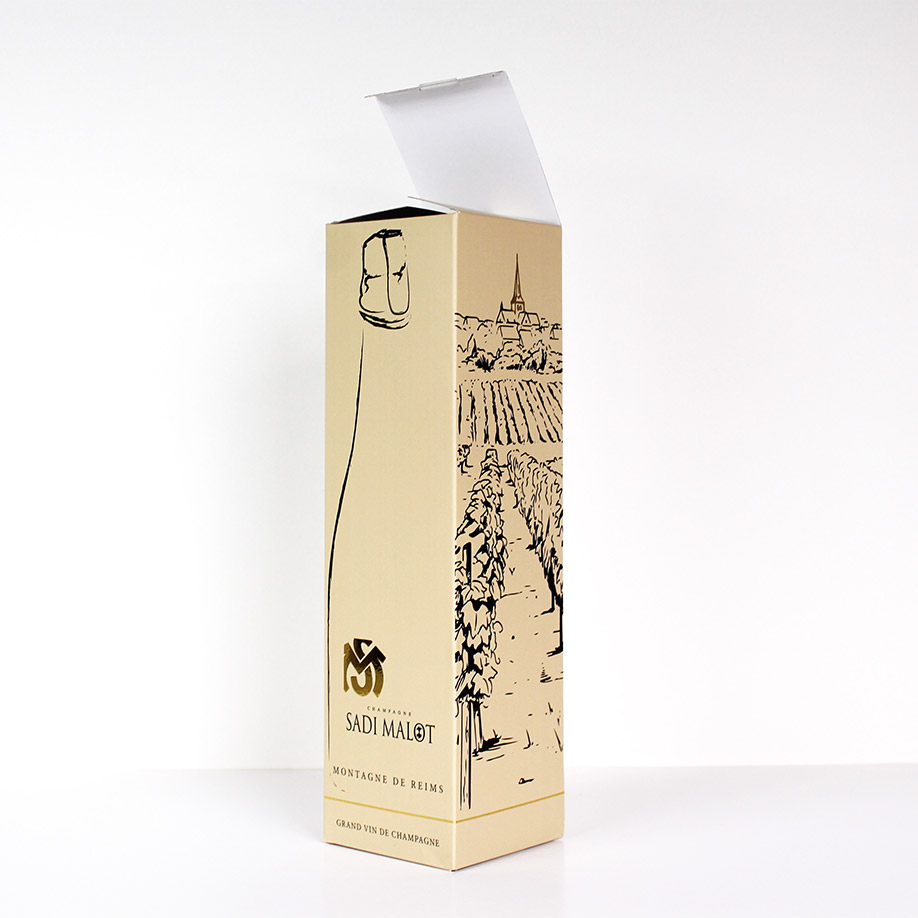 Étui Champagne personnalisable - Emballages vins, champagnes et spiritueux - livraison gratuite