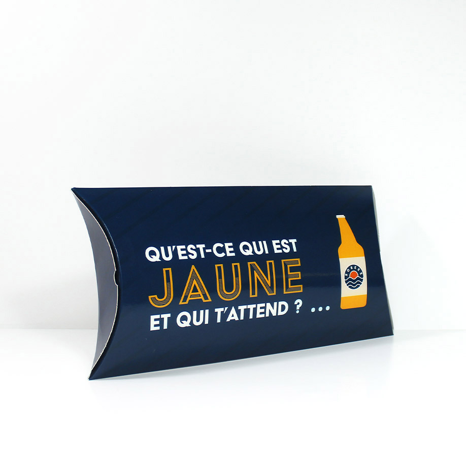 Boîte carton coussin - Emballage produit - fabrication française