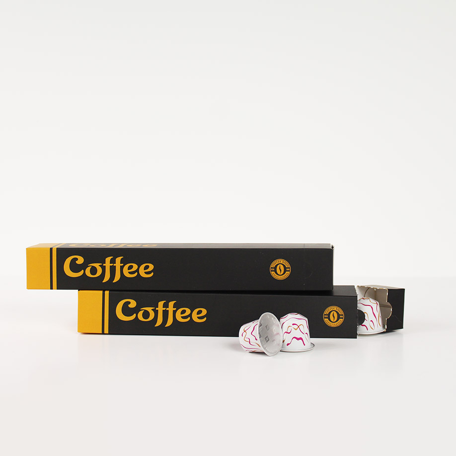 Boîte tube 10 dosettes café - Emballages café et thé - prototype remboursé