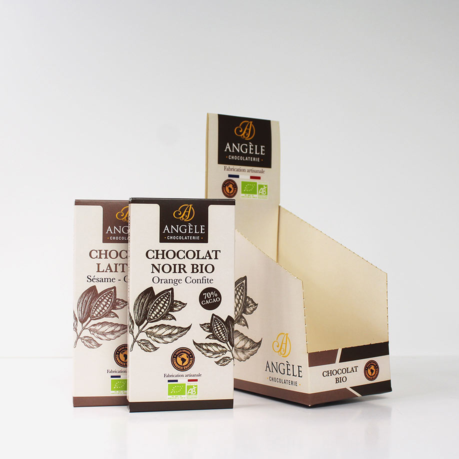 PAV 10 étuis tablettes chocolat - Emballages chocolat - impression personnalisée