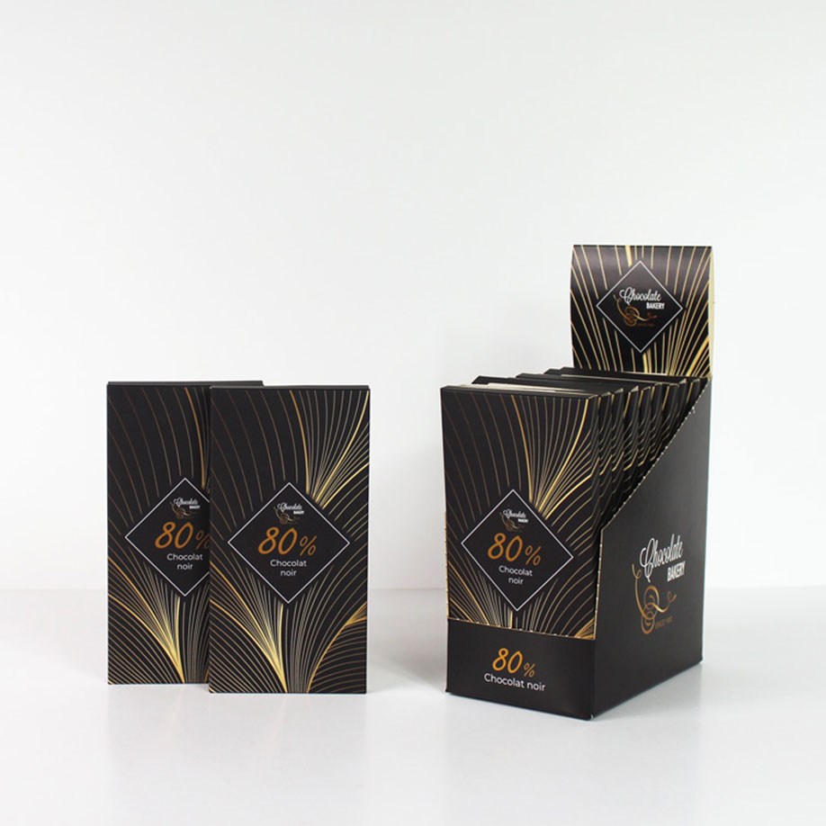 Présentoir PAV 10 pochettes chocolat - Emballages chocolat - fabrication française