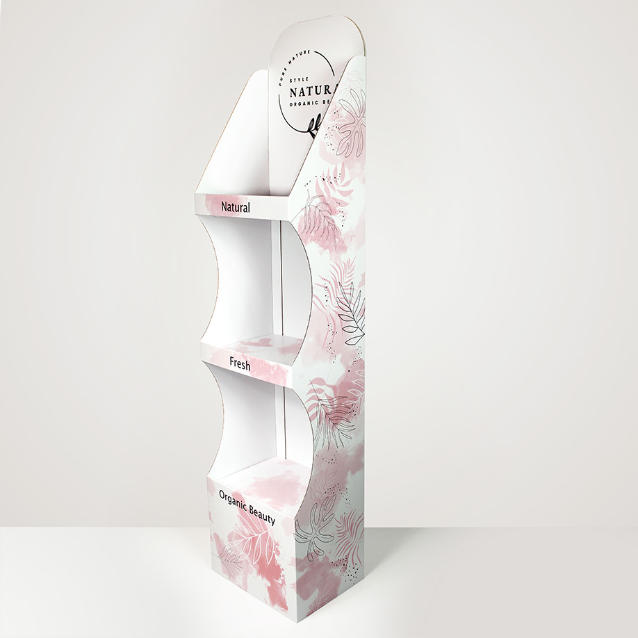 PLV 3 étagères Courchevel - Présentoir PLV carton - livraison gratuite