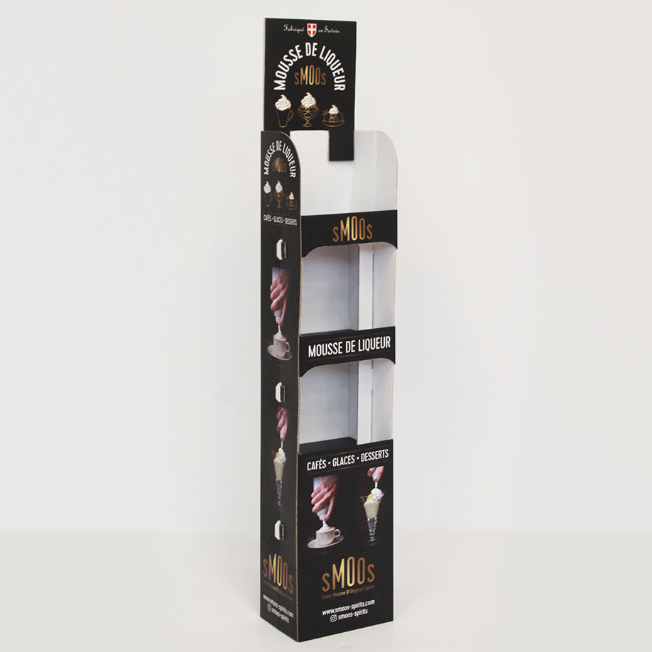 PLV 3 étagères VILLARD - Présentoir PLV carton - packaging en ligne