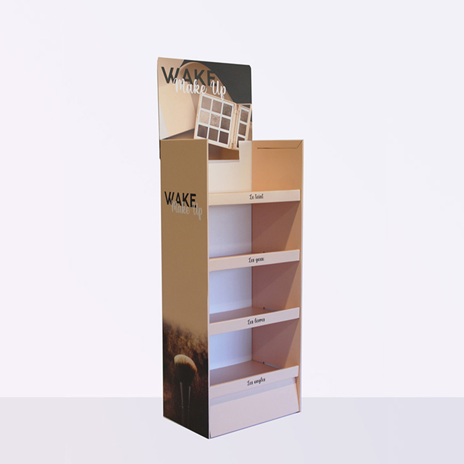 PLV 4 étagères 7 LAUX - Présentoir PLV carton - fabrication française