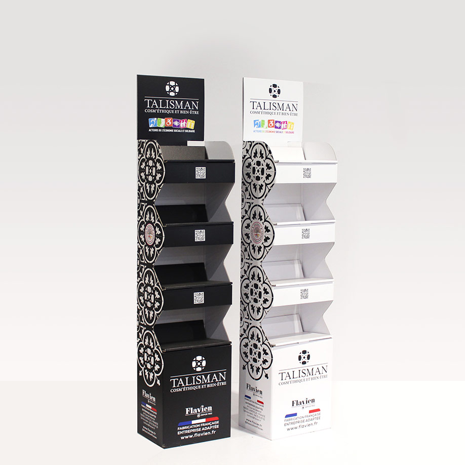 PLV 4 étagères OISANS - Présentoir PLV carton - prototype remboursé