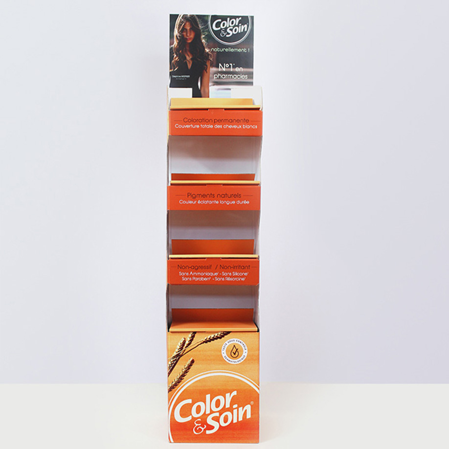 PLV 4 étagères OISANS - Présentoir PLV carton - impression au meilleur prix