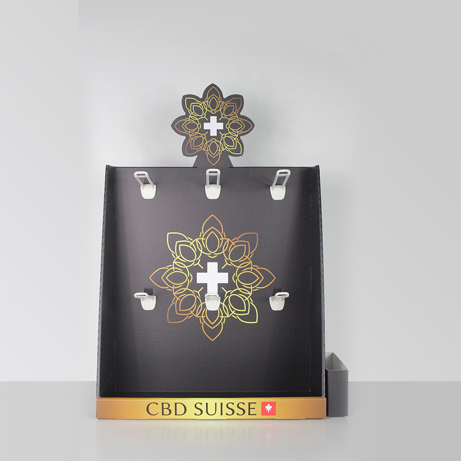 PLV comptoir Broches - Présentoir PLV carton - livraison gratuite