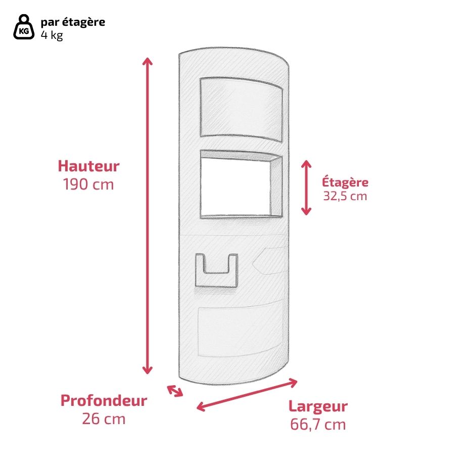 PLV totem BELLEDONNE - Présentoir PLV carton - livraison gratuite