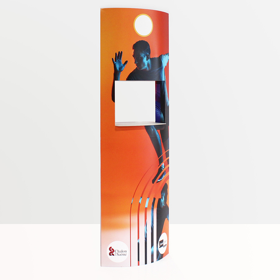 PLV totem BELLEDONNE - Présentoir PLV carton - engagement écologique