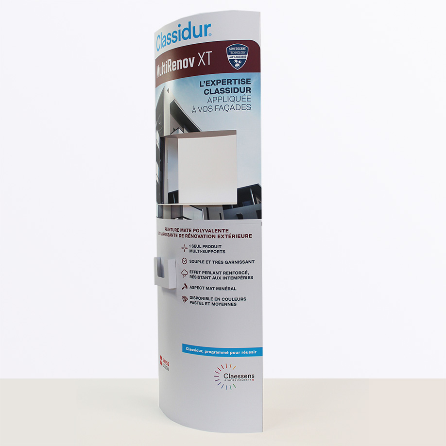 PLV totem BELLEDONNE - Présentoir PLV carton - packaging en ligne