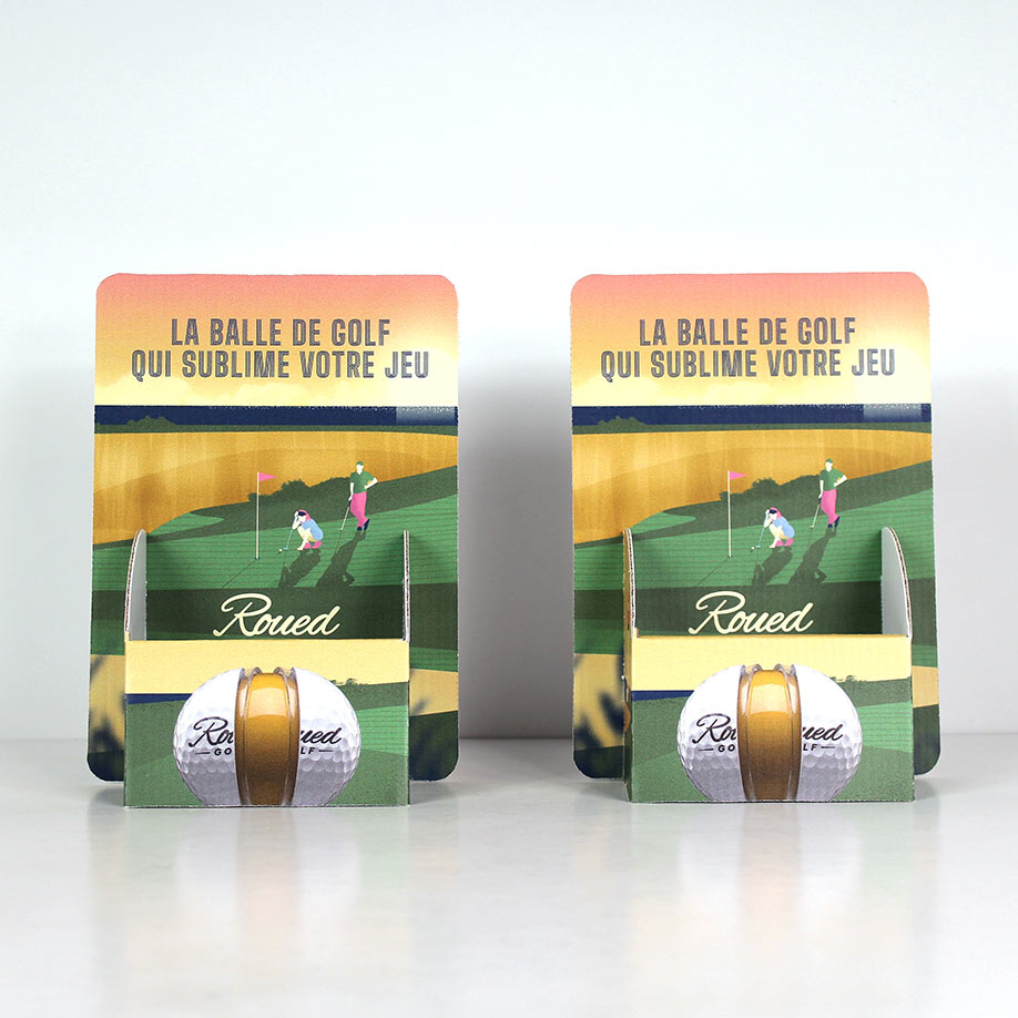 PLV porte flyer - Présentoir PLV carton - packaging en ligne