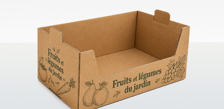 Carton cannelure - Fefco 0435 - cagette carton sur-mesure