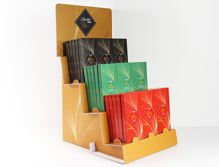 Supports PLV personnalisables - PLV de comptoir - impression et packaging sur-mesure, emballage personnalisé