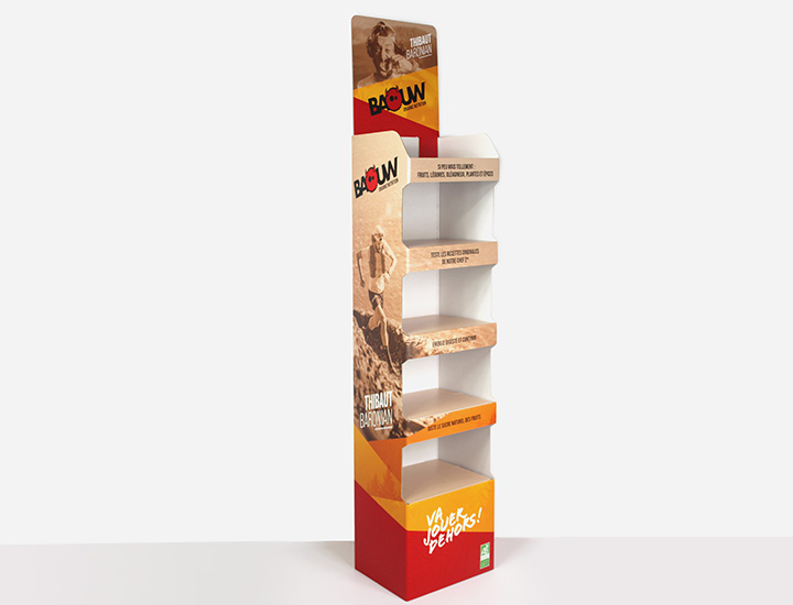 Supports PLV personnalisables - PLV étagère - impression et packaging sur-mesure, emballage personnalisé