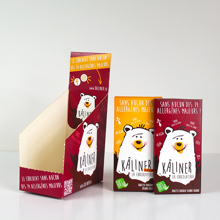 pav 10 tablettes de chocolat - voir le produit pav 10 tablettes de chocolat - emballages personnalisés pour l’univers du chocolat - smilepack.fr