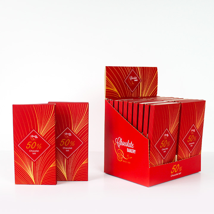 pav 20 tablettes de chocolat - voir le produit pav 20 tablettes de chocolat - emballages personnalisés pour l’univers du chocolat - smilepack.fr