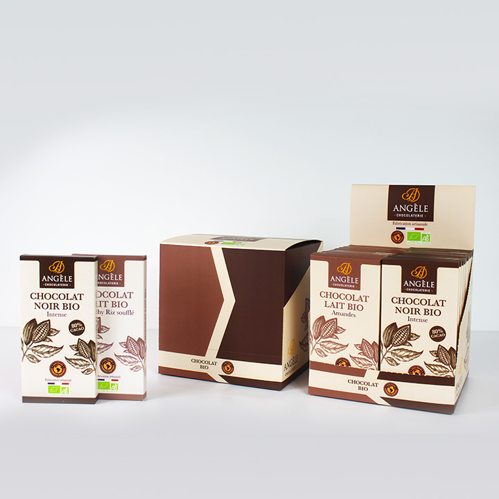 pav 20 pochettes de chocolat - voir le produit pav 20 pochettes de chocolat - emballages personnalisés pour l’univers du chocolat - smilepack.fr