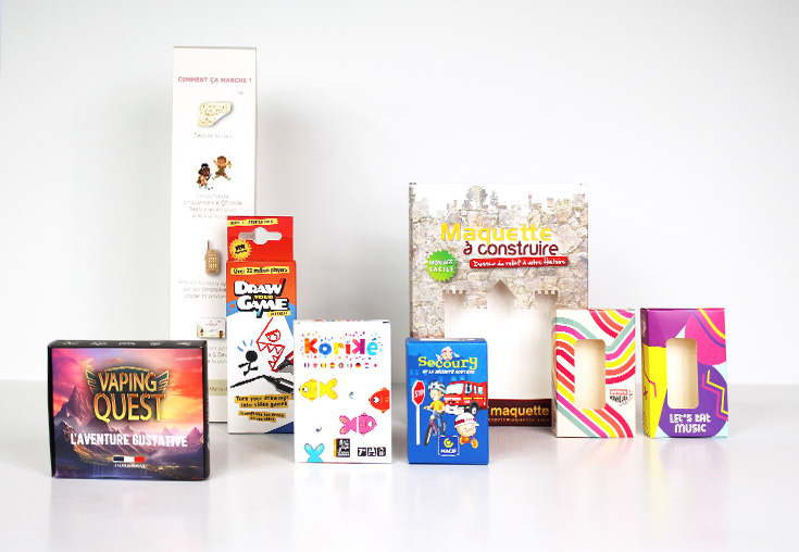 Emballages sur mesure pour les jeux et le divertissement - smilepack.fr - impression, packaging sur mesure et emballage personnalisé