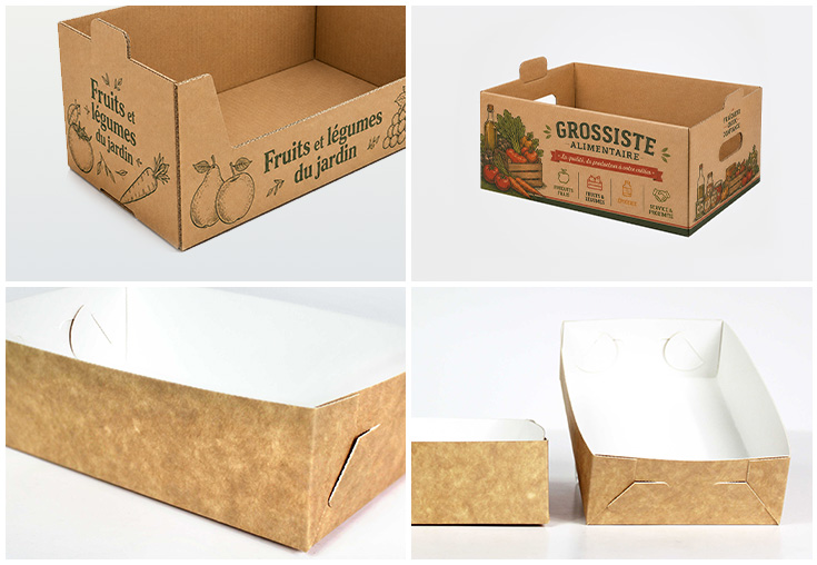 Plateau carton personnalisés sur-mesure - barquette carton sur-mesure