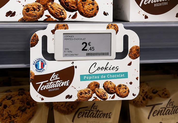 PLV linéaire personnalisable pour rayon magasin - Etiquette prix