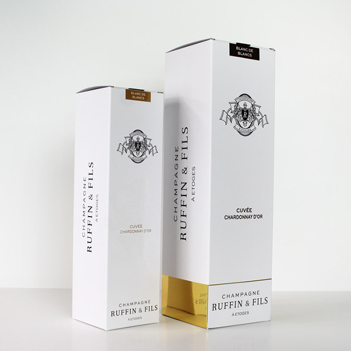 Étui bouteille de champagne - Smilepack.fr - impression, packaging sur mesure et emballage personnalisé
