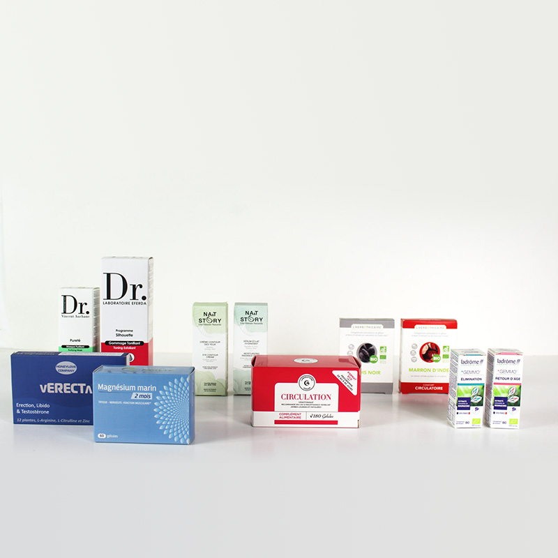 Univers Pharma et santé Univers Pharma et santé - smilepack.fr - impression, packaging sur mesure et emballage personnalisé