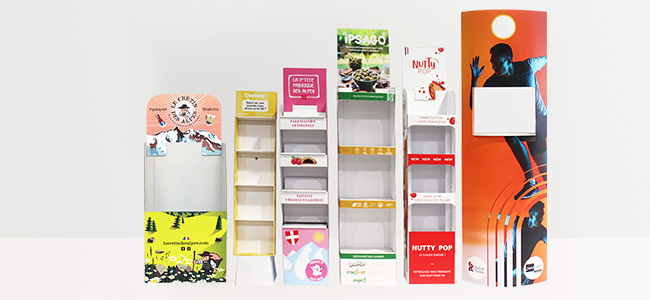 PLV et ILV personnalisable en carton PLV et ILV personnalisable
